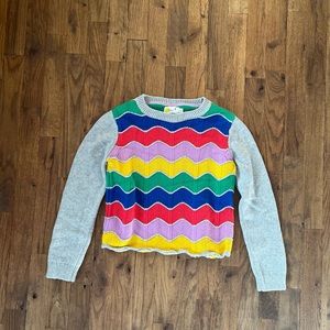 Mini Boden knit sweater rainbow
